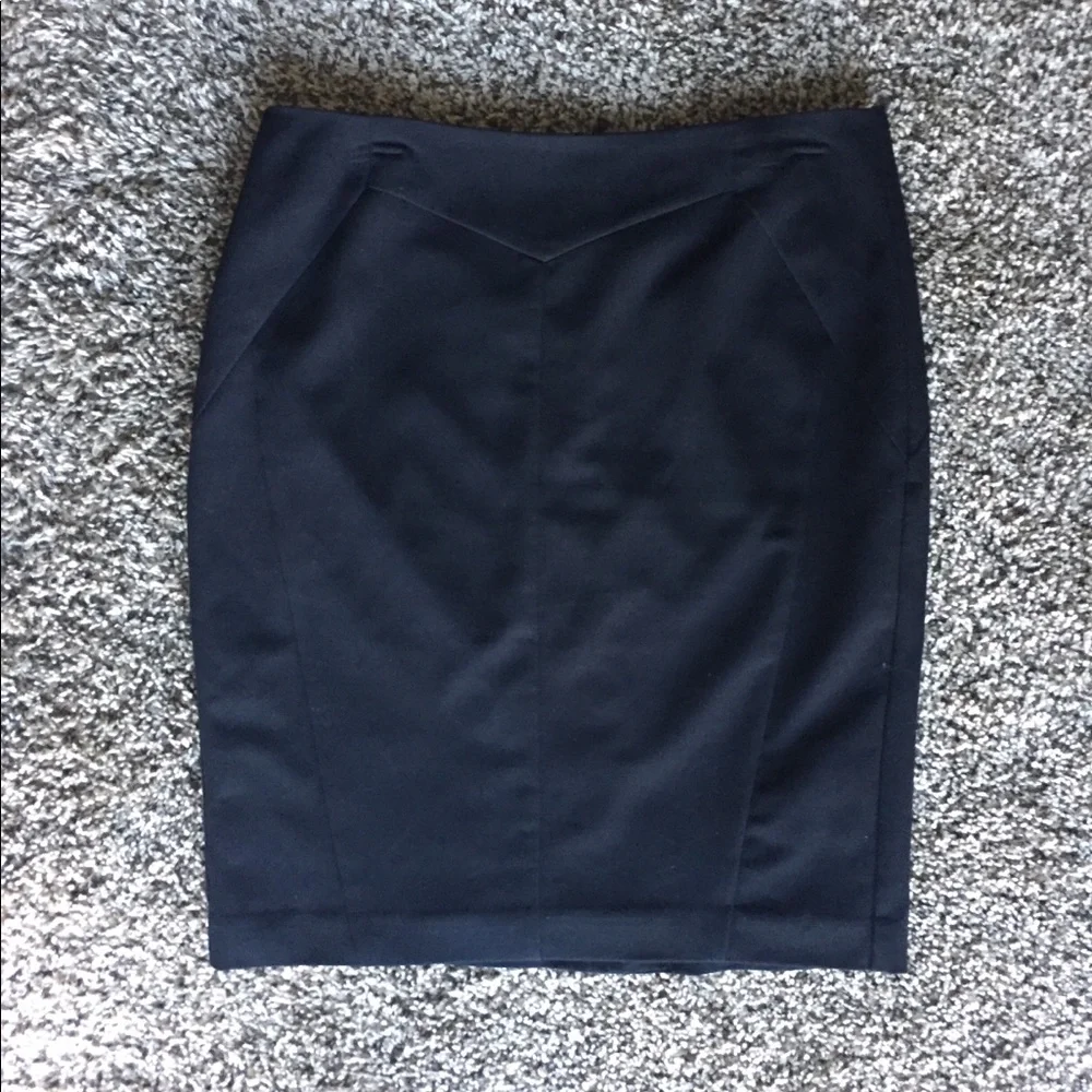 Worthington Dark Gray Pencil Skirt